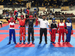Lavanya, Varuni and Kanish from Kombat Hall Shine at National Kickboxing Championship 2025