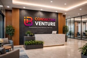 Office reception at iBluu Consulting Venture